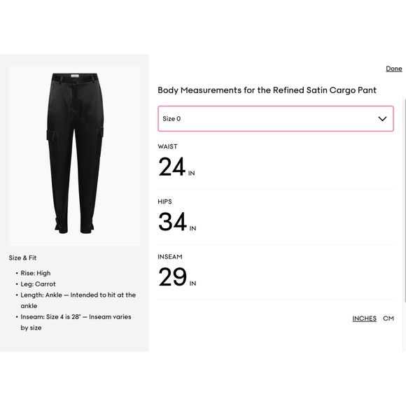 Aritzia Babaton Refined Satin Cargo Pants in Deep Pandora Size 0 - Picture 4 of 5